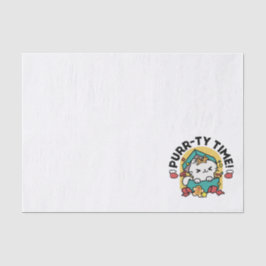 Papel De Seda Tempo Puro! - Design de Natal para Gatos Festivos