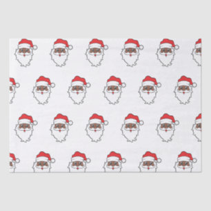 Papel De Seda Tenha Um Melanino Natal Negro Papai Noel