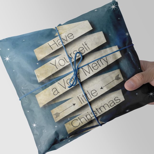 Papel De Seda Tenha uma Feliz de Estrelas de Natal (Criador carregado)