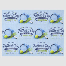 Papel De Seda Tenis Dia dos Pais para Papai Aquarela Azul