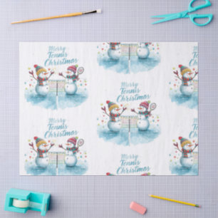 Papel De Seda Tenis Natal Papai Noel de Neve
