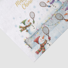 Papel De Seda Tennis Christmas  Festive Snowman 