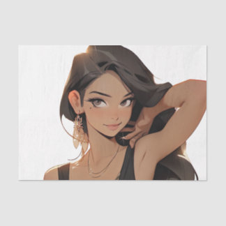 Papel De Seda Tentação à meia-noite: Mulher animada sulista em p