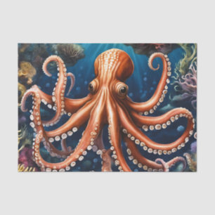 Papel De Seda Tentáculos no mar profundo