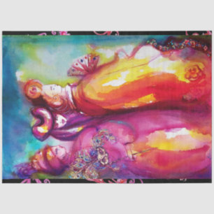 Papel De Seda TERCEIRA MASSA/Bola de Mascarada do Carnaval de Ve