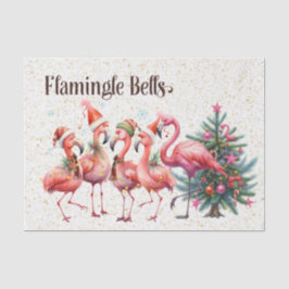 Papel De Seda Termo Flamingo Christmas