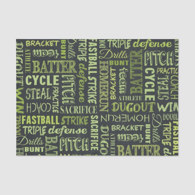 Papel De Seda Termos do Quadro de Softball Fastpitch (Frente )