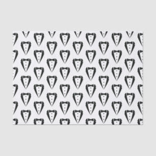 Papel De Seda Terno Tuxedo de Casamento Negro