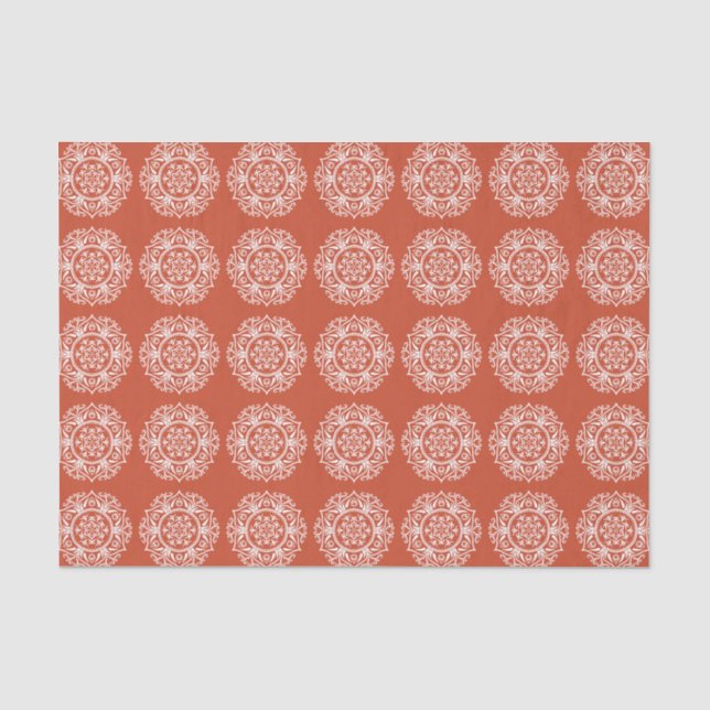 Papel De Seda Terracotta Mandala (Frente )
