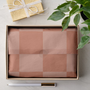 Papel De Seda Terracotta quadrados aflita estilo antigo de Impre