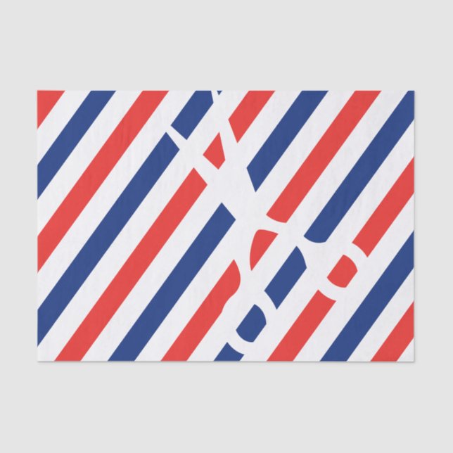 Papel De Seda Tesouras do barbeiro (Frente )