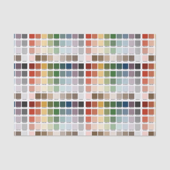 Papel De Seda Teste de cor (Frente )