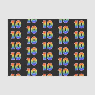 Papel De Seda Teste padrão "10" do espectro do arco-íris do