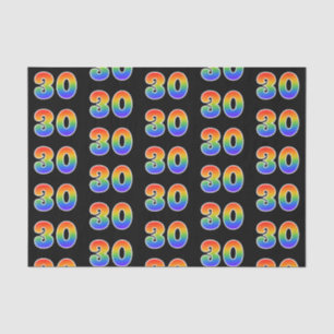 Papel De Seda Teste padrão "30" do espectro do arco-íris do