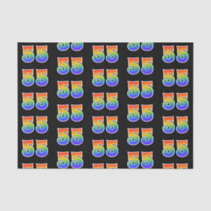Papel De Seda Teste padrão "55" do espectro do arco-íris do