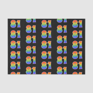 Papel De Seda Teste padrão "81" do espectro do arco-íris do