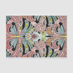Papel De Seda Teste padrão #8 de Nouveau da arte