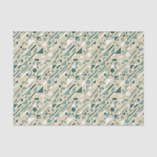 Papel De Seda Teste padrão abstrato (Frente )