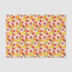 Papel De Seda Teste padrão abstrato com morango