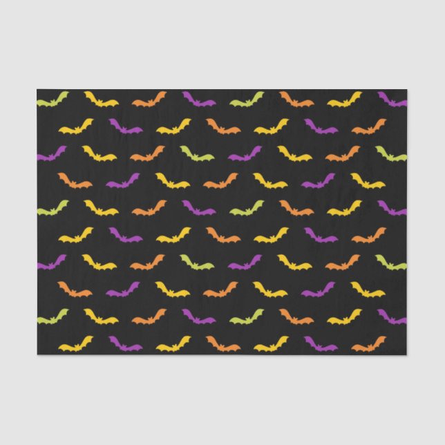 Papel De Seda Teste padrão abstrato retro na moda Funky do Dia (Frente )