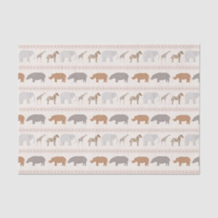 Papel De Seda Teste padrão africano 1 dos animais