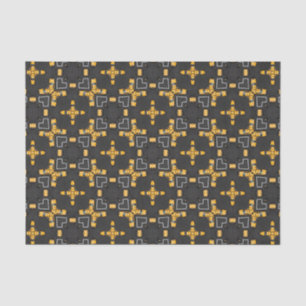 Papel De Seda Teste padrão amarelo brilhante do táxi de táxi