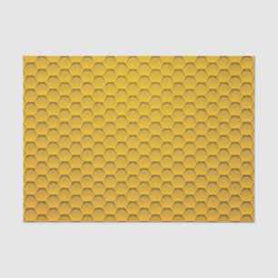 Papel De Seda Teste padrão amarelo do favo de mel