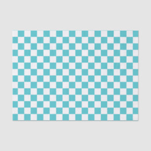 Papel De Seda Teste padrão azul e branco da serpente de mar do
