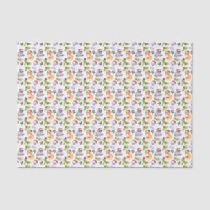 Papel De Seda Teste padrão bonito dos animais da floresta do
