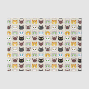 Papel De Seda Teste padrão bonito dos gatos