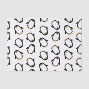 Papel De Seda Teste padrão bonito dos pinguins