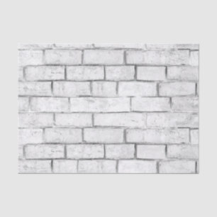 Papel De Seda Teste padrão branco da parede de tijolo