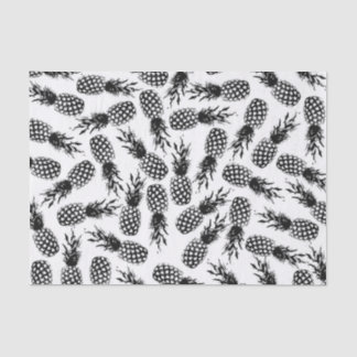 Papel De Seda Teste padrão branco preto moderno abstrato do