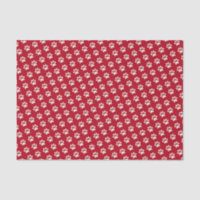 Teste padrão branco vermelho animal bonito do