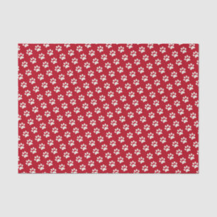 Papel De Seda Teste padrão branco vermelho animal bonito do
