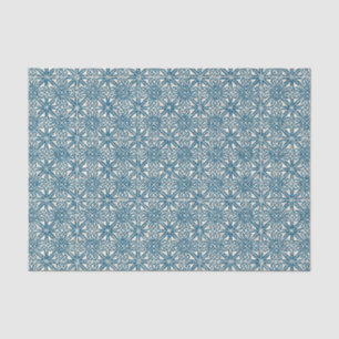 Papel De Seda Teste padrão celta do azul da cerceta do nó
