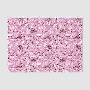 Papel De Seda teste padrão cor-de-rosa bonito dos pássaros e d