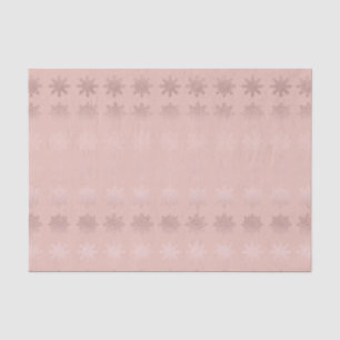 Papel De Seda Teste padrão cor-de-rosa do ouro do floco de neve