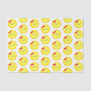 Papel De Seda Teste padrão cor-de-rosa e amarelo da luz do sol
