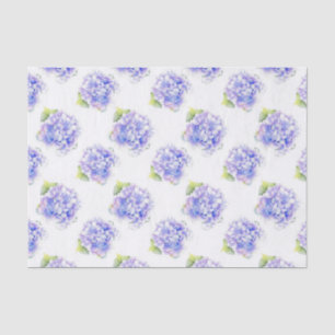 Papel De Seda Teste padrão da aguarela do Hydrangea
