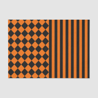 Papel De Seda Teste padrão da mistura do Dia das Bruxas