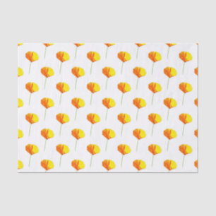 Papel De Seda Teste padrão da papoila de CA
