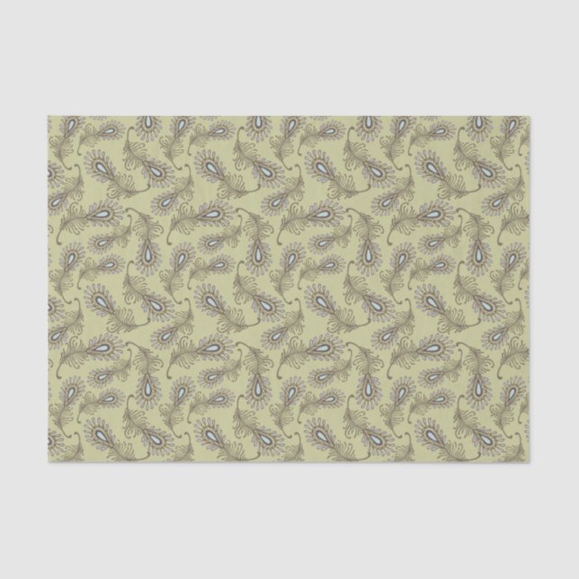 Papel De Seda Teste padrão da pena (Frente )