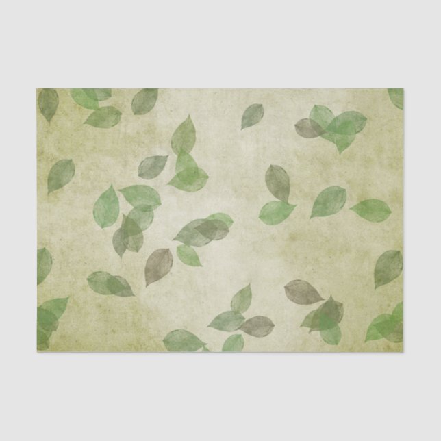 Papel De Seda Teste padrão das folhas de outono (Frente )