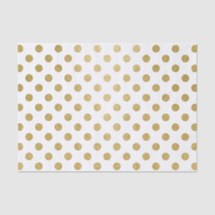 Papel De Seda Teste padrão de bolinhas da folha Dourado do fals