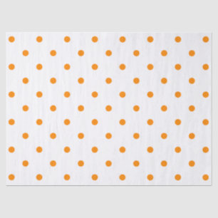 Papel De Seda Teste padrão de bolinhas pequeno: Alaranjado