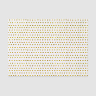Papel De Seda Teste padrão de bolinhas pequeno branco elegante