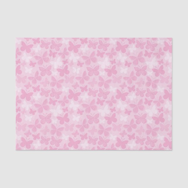 Papel De Seda Teste padrão de borboleta (Frente )
