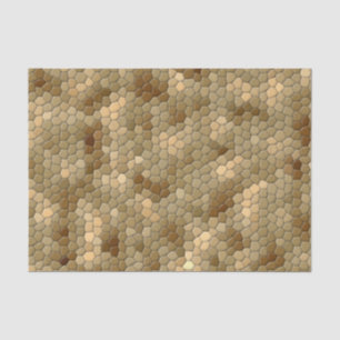 Papel De Seda Teste padrão de Brown Snakeskin