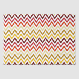 Papel De Seda Teste padrão de Chevron do outono